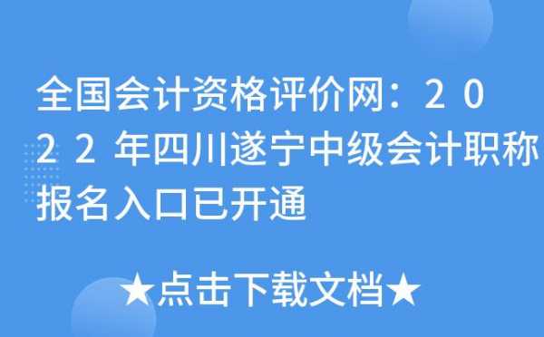 遂宁职称考试报名网（遂宁市职称）