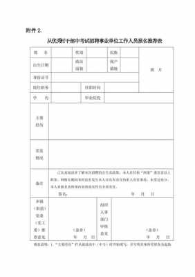 招聘考试报名表模板（社区工作者招聘考试报名表）