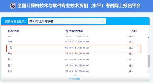 软件水平考试报名网址（软件水平考试报名时间2021）