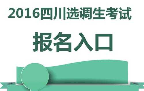 四川选调考试报名入口（四川选调生报名网址）