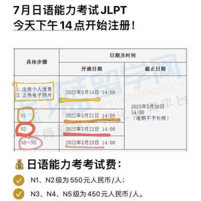 日语等级考试n3报名（日语能力考试n3报名时间）