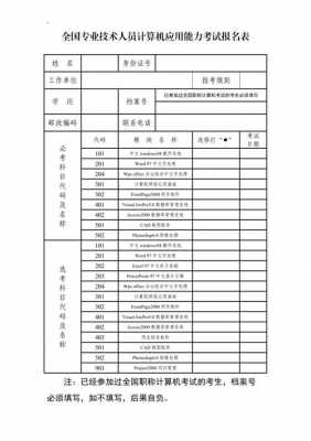 计算机考试报名确认（计算机报名要填哪些信息）