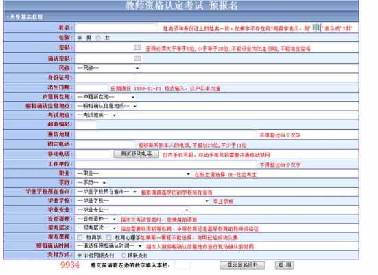 教师网上报名考试（教师网上报名考试流程）