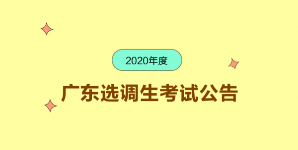 广东选调生考试报名（广东选调生考试报名时间）