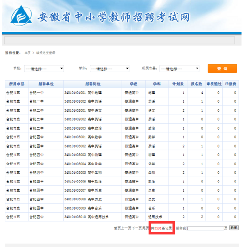 招教考试如何查询报名人数（招教考试如何查询报名人数多少）