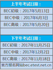 bec考试如何报名时间（bec考试报名时间和费用）