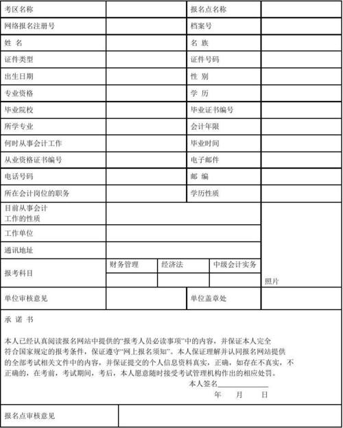 考试报名信息表（考试报名信息表打印后要注意什么）