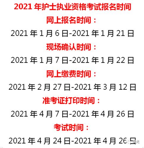 护士资格考试确认报名（护士资格证报名时间2021现场确认）