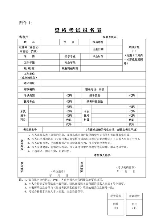 资格考试报名表2015（资格考试报名表2015下载）