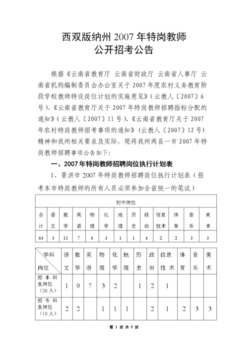 西双版纳州教师考试报名（云南西双版纳教师招聘公告）