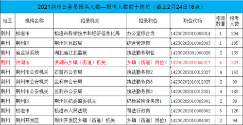 荆州市公务员考试报名（荆州市公务员考试报名人数）