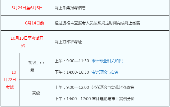 2017年审计考试报名（审计考试2020年考试时间）