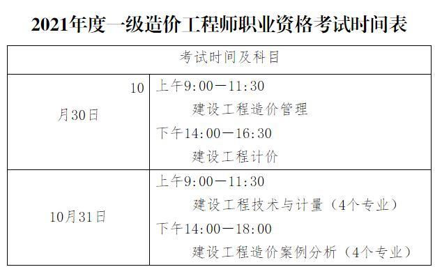 新疆造价师考试报名时间（新疆造价师报名2021时间）