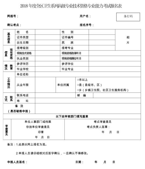 广西卫生技术考试报名（广西卫生资格考试报名条件）