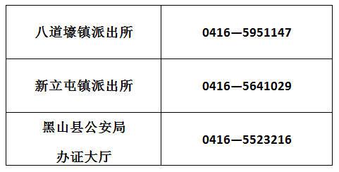 黑山公安考试报名点（黑山县公安局办证大厅电话）