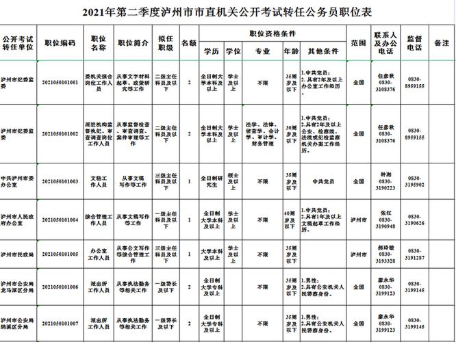 泸州公务员考试报名（泸州公务员考试报名人数）